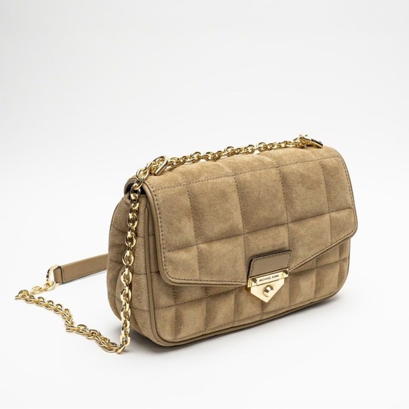 New Michael kors SoHo Large Quilted Suede Shoulder Bag - Picture 3 of 6